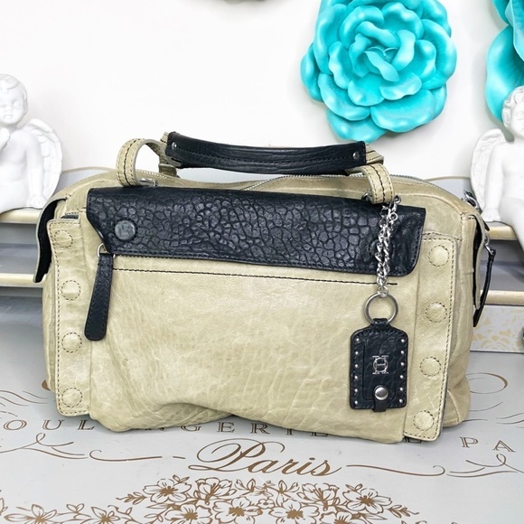 OLIVIA Harris olive green & black hobo bag - Picture 7 of 13